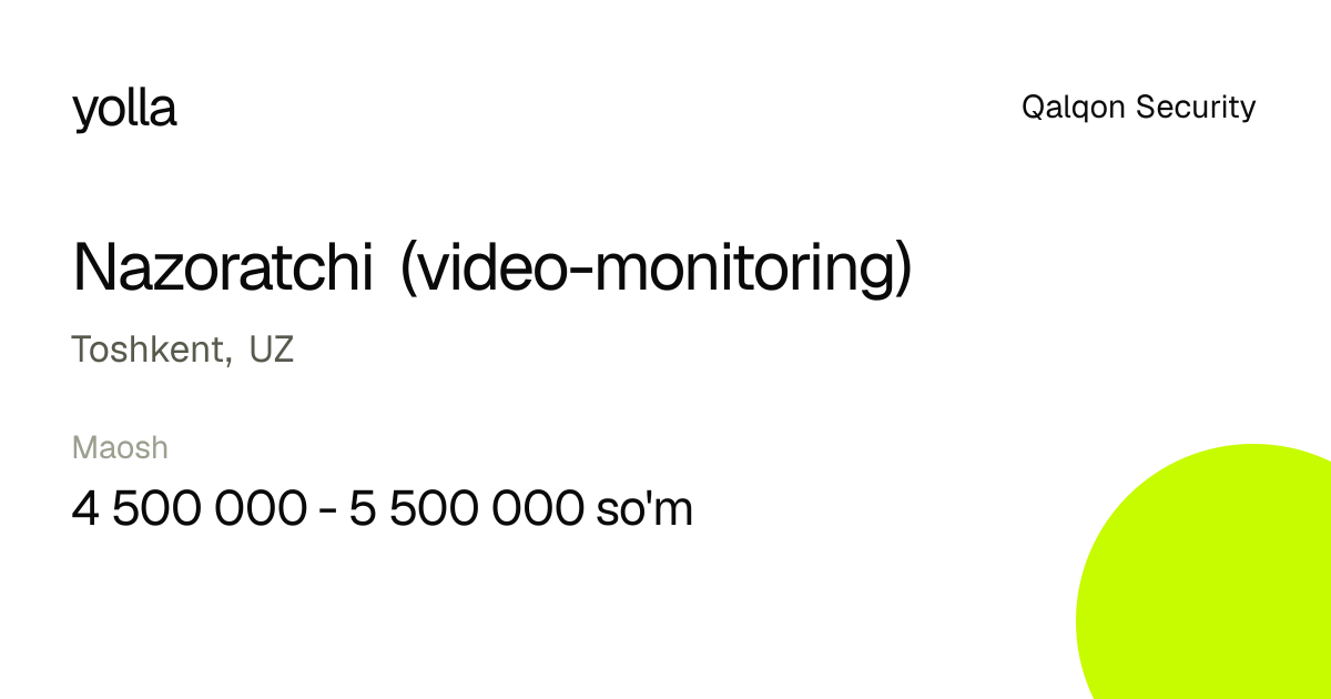 Nazoratchi (video-monitoring)